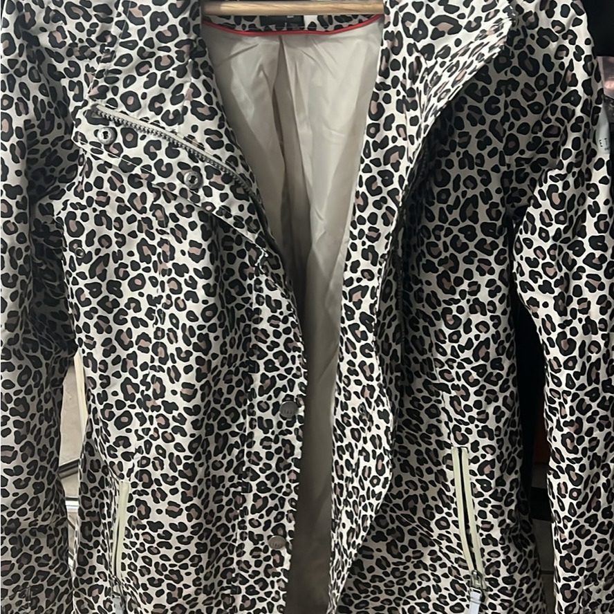 Etage Danish Outerwear Leopard Print Women's Jacket Waterproof New Size Small